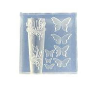 Moules en silicone pour nail art, fleurs, 3D en forme de nœud en silicone, modèle de sculpture pour projets d'artisanat, décoration artistique du bout des doigts pour femmes (Q)