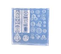 Moules en silicone pour nail art, fleurs, 3D en forme de nœud en silicone, modèle de sculpture pour projets d'artisanat, décoration artistique du bout des doigts (D)