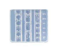 Moules en silicone pour nail art, fleurs, 3D en forme de nœud en silicone, modèle de sculpture pour projets d'artisanat, décoration artistique du bout des doigts pour femmes (A)