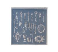 Moules en silicone pour nail art, fleurs, 3D en forme de nœud en silicone, modèle de sculpture pour projets d'artisanat, décoration artistique du bout des doigts pour femmes (S)