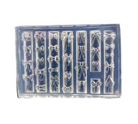 Moules en silicone pour nail art, fleurs, 3D en forme de nœud en silicone, modèle de sculpture pour projet d'artisanat, décoration artistique du bout des doigts pour femme (B)
