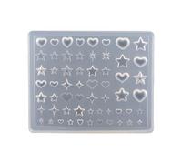 Moules en silicone pour nail art - Outil de conception d'ongles - Thème nœud - Moules en silicone faits à la main pour la création de manucure - Moules multi-usages