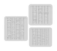 Moules en silicone pour ongles en silicone réutilisable transparent 3D en 3 | Outils en silicone pour décoration d'ongles pour femmes et filles, manucure, maison, salon, étude, voyage, mariage, diplôme