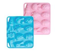 Moules en Silicone pour Pâques,Moule de Cuisson Anti-adhésif | Moules à Lapin de Pâques et Carottes | pour Cake Fondant Gelée Dessert Mousse Cupcake Cacao Chocolat Usage Quotidien
