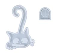 Moules en silicone pour pendentif chaton avec support pour photophore Décoration murale Décoration de la maison Moules en silicone en résine époxy