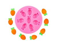 Moules en silicone pour petites carottes en forme de carottes pour gâteaux, fondants, résine époxy, petites carottes