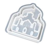 Moules en silicone pour photophore en forme de lune pour la fabrication de supports de gypse, lampe de lune