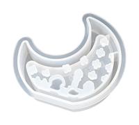 Moules en silicone pour photophore en forme de lune pour la fabrication de supports de gypse, lampe de lune