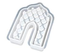 Moules en silicone pour photophore en forme de lune pour la fabrication de supports de gypse, lampe de lune