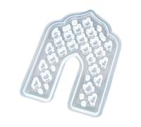 Moules en silicone pour photophore en forme de lune pour la fabrication de supports de gypse, lampe de lune