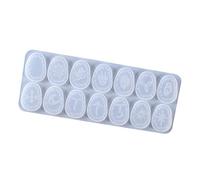 Moules en silicone pour pierres runiques en cristal, symboles de runes, moules en cristal pour résine, lettre de divination, moule en résine époxy, grandes lettres