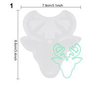 Moules En Silicone Pour Porte-Clés Animal, Résine Brillante, Époxy, Ours, Chat, Poule, Requin, Éléphant, Tête De Taureau, Outils De Fabrication De Bijoux