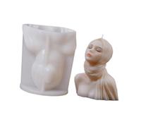 Moules en silicone pour portrait de fille - Plâtres - Fournitures d'artisanat pour la fabrication de portraits de fille - Fournitures d'artisanat en silicone