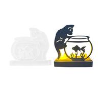 Moules en silicone pour résine - Drôle, réutilisable, non collant, faites-le vous-même | Porte-bougies d'aquarium Moules époxy en résine - Pour la décoration de la maison, la décoration de table