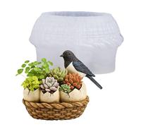Moules en silicone pour résine époxy | Moule Non Collant DIY pour Nid d'Oiseau | Moules de coulée pour boîtes de rangement | pour pots de, paniers, centre de table, déco intérieure, crémaillère,