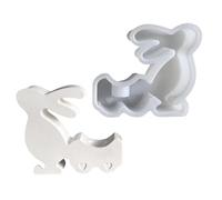 Moules en Silicone pour Résine | Forme De Lapin De Pâques Avec Démoulage Facile | Moules à Bougie - Pour La Création De Savon, Bougeoirs, Ciment, Argile, Plâtre Et Décoration De Table