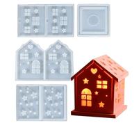 Moules en silicone pour résine | Fournitures de bricolage flexibles et réutilisables | Moule en silicone pour décoration de table | pour cire, plâtre, bougeoirs, projets artistiques, cadeaux de fête