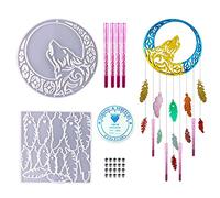 Moules en Silicone pour résine | Grand Attrape-rêves en résine - Moules en Silicone pour arroser la résine époxy, Attrape-rêves en résine pour fête, décoration la Maison, Cadeau