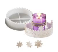 Moules en Silicone pour Résine,Moule Chandelier de Noël Calendrier de l'Avent - Démoulage Facile Réutilisable 2 Pièces pour Ciment Plâtre Béton Projet Artistique Création de Fêtes