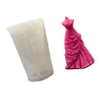 Moules en silicone pour robe de mariée et moulage de résine, fournitures de décoration d'intérieur, plâtres en silicone de mariage princesse