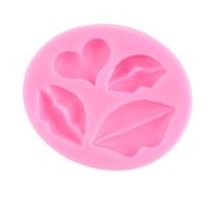 Moules en silicone pour Saint-Valentin, lèvre, cœur, amour, forme d'ailes d'ange, biscuits, cupcakes, chocolat, bonbons, fondant, outils de décoration de gâteaux style 1
