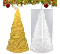 Moules en silicone pour sapin de Noël | Moules à bougies de Noël 3D, décoration d'intérieur pour vacances, chambre d'anniversaire, bureau, appartement, dortoir, école