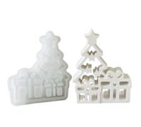 Moules en silicone pour sapin de Noël pour la fabrication de décorations de table, moules en silicone pour décoration de gypse, fournitures de fête de vacances