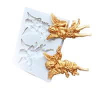 Moules en Silicone pour Sculpture artistique, pour décoration, figurines d ' ange, en résine époxy, fabrication de savon, bougie, instrument de musique