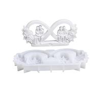 Moules en silicone pour statue de couple, moule en silicone polyvalent pour le moulage de résine, bougie, savon, de Saint-Valentin, amour sans fin, moulage en élastomère