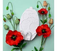 Moules en silicone pour travaux manuels, moule à gâteau, 18,5 x 10,8 cm, moule à gâteau en silicone, motif fleurs, feuilles, cupcakes, bonbons, chocolat, outils de décoration pour argile fondant