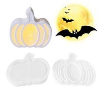 Moules en silicone pour travaux manuels - Moules en plâtre en forme de citrouille - Lampe d'ambiance artisanale, décoration d'Halloween pour , amateurs, collection d'intérieur et d'extérieur