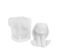 Moules en silicone pour travaux manuels, outil de fabrication de bougies 3D en forme de lapin | pour décoration de table, décoration d'intérieur, savon, chocolat, plâtre