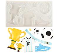 Moules en silicone pour trophée de football, décoration de gâteau