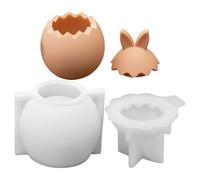 Moules En Silicone Pour Œufs De Pâques - Décorations D'oreilles De Lapin En Silicone 3D Mignonnes, Moule À Savon Én Forme D'œuf, Pour Les Bureaux Ďe Fête Ď'anniversaire Đe Thanksgiving, La Maison, La
