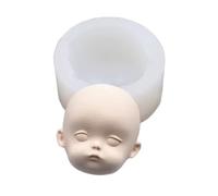 Moules En Silicone Pour Visage Humain, Pour Gâteau, Fondant, Biscuit, Sucre, Chocolat, Dessert, Poupée En Argile, Moule De Fabrication