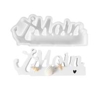 Moules en silicone réutilisables à libération facile Moin multifonction | Moule en silicone en forme de lettre de vœux sur le thème de la mer pour enfants, adultes, débutants, professionnels