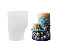 Moules en silicone réutilisables pour savon fait main, bougies, résine et décoration d'intérieur, fournitures de bricolage sur le thème de la plage