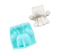 Moules en silicone robuste pour crème pâtissière en forme de chats - Outil de décoration pour une utilisation à long terme dans les maisons et les activités des enfants