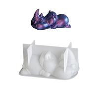 Moules en silicone robustes en forme d'alligators et rhinocéros pour créations artistiques en forme d'animal - Résine faite à la main pour projets