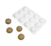 Moules en silicone robustes pour forme de noix - Outil de cuisson à 12 cavités pour une utilisation domestique et professionnelle dans les cuisines