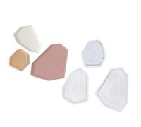 Moules en silicone robustes pour la maison - Accessoire portable pour plateaux géométriques - Résine et béton - Décoration d'intérieur - Trou de drainage