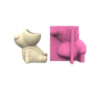 Moules en silicone souple en forme d'animal de dessin animé, parfaits pour la maison et les décorations, jardinières en béton