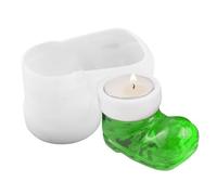 Moules en silicone sur le thème de Noël pour fabriquer des bougeoirs | Moule de coulée porte-bougie antiadhésif 8,9x5,3x5,4 cm | Moules en silicone pour les vacances Moules pour bâtons de bougie