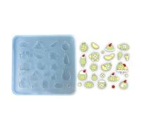 Moules en silicone sur le thème du melon - Fournitures de fabrication artisanale - Moules professionnels adaptés pour la manucure à la maison - Moule transparent