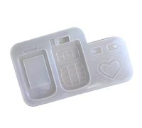 Moules en silicone transparent en forme de dessin animé - Résine coulée - Résine époxy - Pour travaux manuels, pendentifs, fabrication de bijoux, kit de breloques