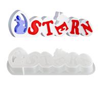 Moules en Silicone Œufs de Pâques - Outils Créatifs À Démoulage Facile | Matériel de Pâtisserie de Pâques en Moules Flexibles - Pour Décor de Printemps, Argile, Résine Époxy, Savon, Bougies,