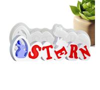 Moules en Silicone Œufs de Pâques | Outils Créatifs À Démoulage Facile | Outils de Cuisson en Silicone pour Moules de Pâques - pour Plâtre Décoration Maison Bougie Favoris Débutants