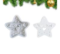 Moules étoiles Formes saisonnières à couler sur table, démoulage facile et | Empreinte Figure Étoile En Silicone Pour jardin, bonbons, chocolat, savon, desserts, fondant, D