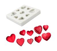 Moules flexibles en forme de cœur en, Multi love, A