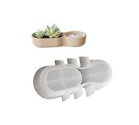 Moules flexibles en silicone faits à la main pour petits pots de fleurs, parfaits pour les travaux manuels de bols avec résine époxy et autres matériaux pour la fabrication de bols